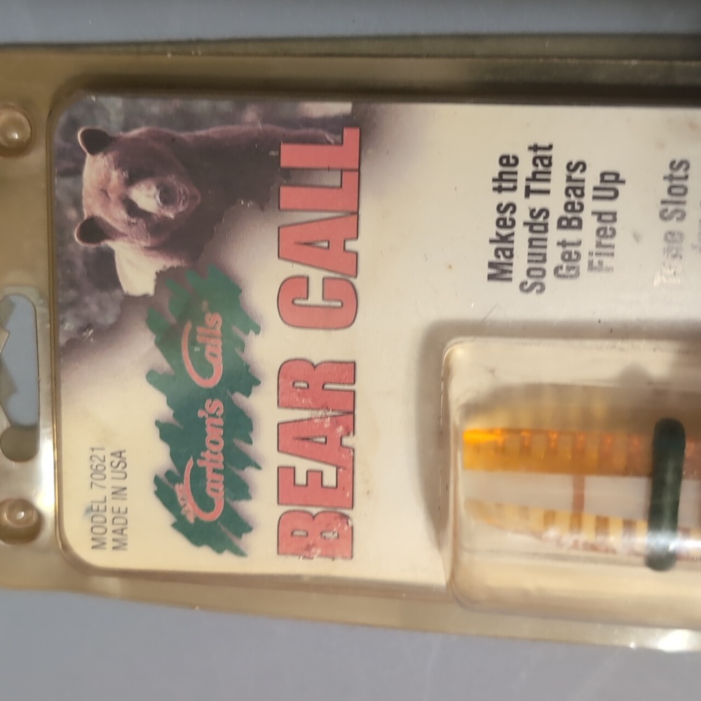 Carlton's Calls Bear Call With Cassette Tape, New In Package.
